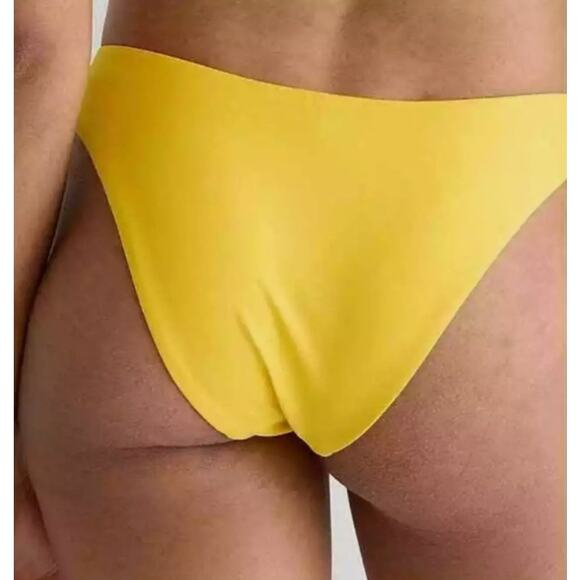 NWT J. Crew Bikini Bottom Size XL Curved-Waist Cheeky Yellow - Picture 4 of 12